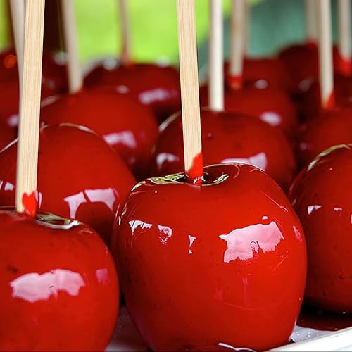 HANSGO 350PCS Candy Apple Skewers Sticks, Bamboo Sticks for Caramel Apple Semi-point Sticks Corn Dog Sticks Lollipop Sticks Sausage Meat Fruit Chocolate Fountain Skewers
