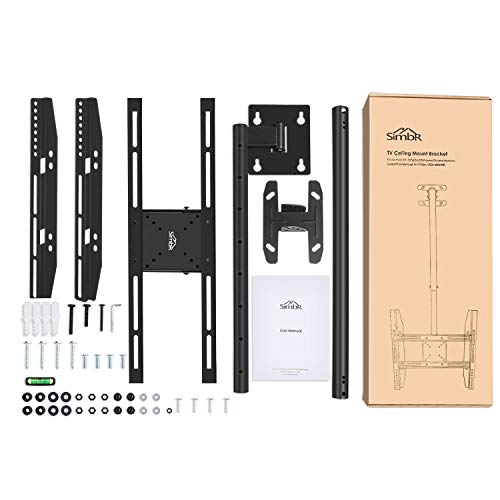 SIMBR Ceiling TV Mount for 2275" TV Adjustable 6 Heights Tilting