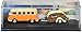 Cararama Volkswagen Bus Samba with Caravan III with Acrylic Case Diecast Vehicles