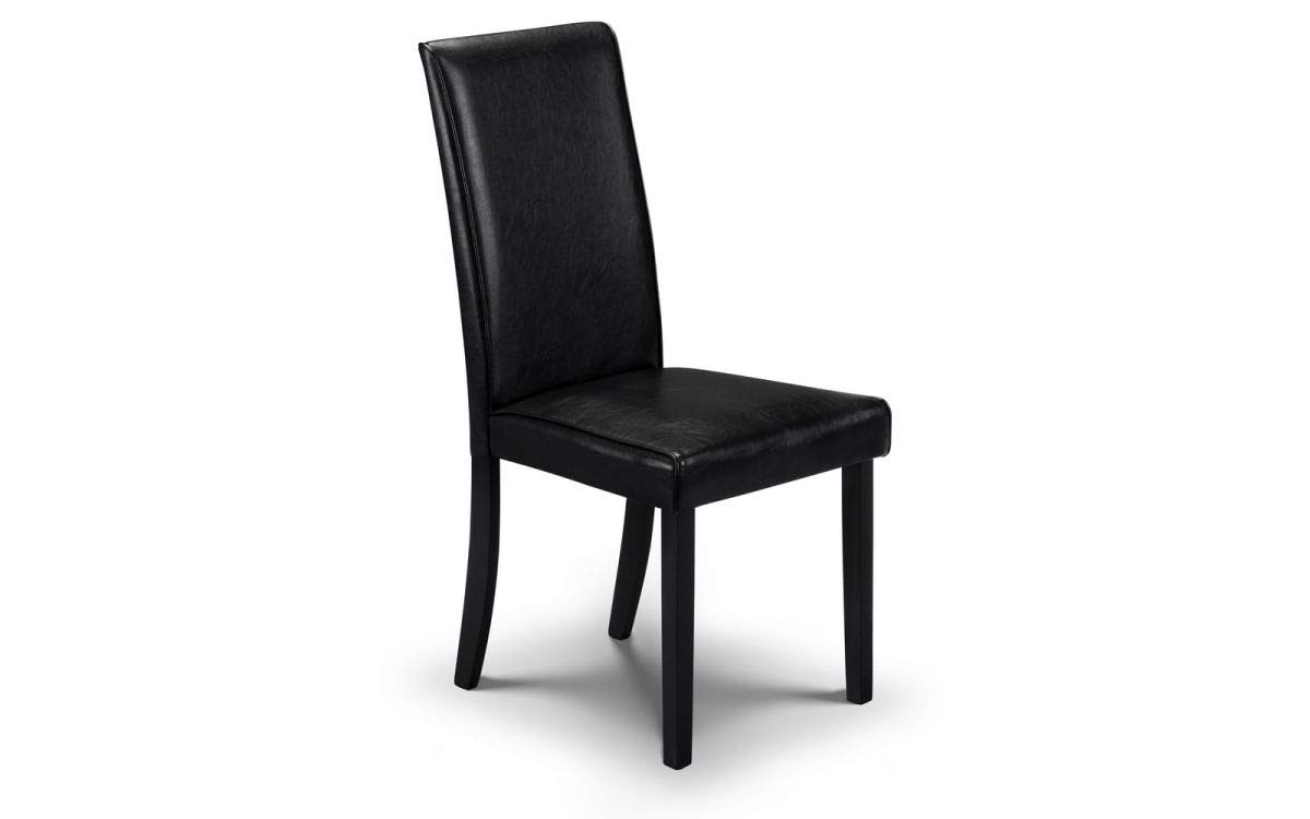Julian Bowen Set Of 2 Hudson Dining Chairs - Black