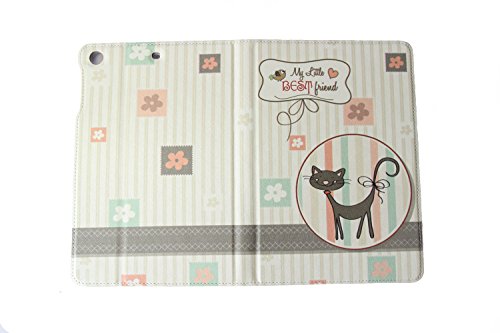 iKase PU Leather Case for iPad Mini 2- the Cat -Grey