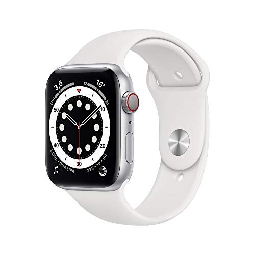 ایگرد | قیمت و خرید Apple Watch Series 6 (GPS + Cellular, 44 mm)  Aluminiumgehäuse Silber, Sportarmband Weiß