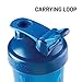 BlenderBottle Classic Shaker Bottle Perfect for Protein Shakes and Pre Workout, 28-Ounce, Clear/Black