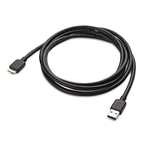 Cable Matters 2 Pack, SuperSpeed USB 3.0 Type A to Micro-B Cable in Black 6 Feet