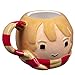 Harry Potter Ron Weasley Figural Ceramic Coffee Mug - Cute Chibi Design with Gryffindor Scarf Handle - 24 oz - Great Gift for Any Fan