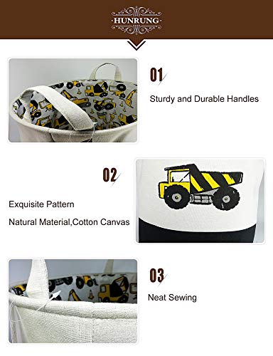 Large Laundry Hamper,Cartoon Organizer Bin for Baby Nursery,Toys,Laundry,Baby Clothing,Gift Baskets(Engineering)
