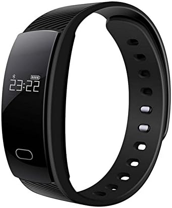 LNBEI QS80 Smart Band Blood Pressure Heart Rate Monitor Smart Bracelet Call reminder IP67 Waterproof Bluetooth Wristband For IOS Android Smartphone (black)