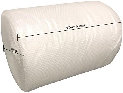 Large Roll of Bubble Wrap 750mm x 100m | 10mm Small Bubbles | Quality Strong and Great for Moving House, Removal and Storage Small Business
