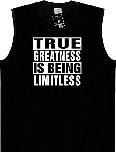Signature Depot Funny Sleeveless Size XL T-Shirt (True Greatness Is Being Limitless) Tank Tee