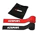 AZSPORT. Resistance Bands for Legs and Butt, 2 Pack Stretch Bands with Carrying Case