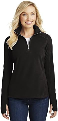 Port Authority Ladies C-Free Cypress 1/4-Zip Deep Black at Amazon