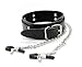 Lovess Women Sexy Collar& Necklace Nipple Clamps Bondage PU Leather Fetish Fantasy Beginner's Fetish Role Play Erotic Toys