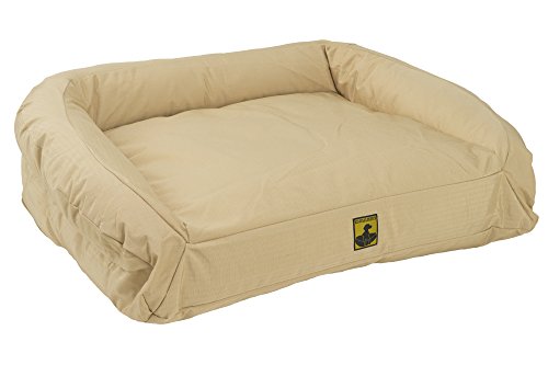 K9 Ballistics Tough Bolster Nesting Pillow XXL Extra Large Dog Bed - Washable, Durable and Water Resistant Made for Big Dogs, 40"x68", Tan