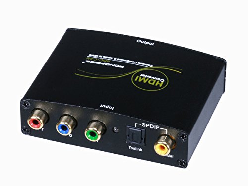 Monoprice Component (YPbPr) & S/PDIF Digital Coax/Optical Toslink Audio to HDMI Converter