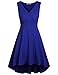 Hibelle Women's V Neck High Low Elegant Party Dress