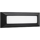 ZONK LED Step Lights 110V-240V Line Voltage, 3W 4000K Non-dimmable Waterproof IP65 Outdoor Stair Lights for House (1 Pack)