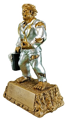 image for Monster Salesman Trophy - Salesperson Hulk Award - Engraved Plates by 
