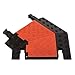 Guard Dog GDT5X125-L-O/B Polyurethane Heavy Duty 5 Channel 45 Degree Left Turn Cable Protector with Dog-Bone Connector, Orange Lid with Black Ramp, 24.5