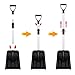 Micbox Snow Shovel with 46'' Adjustable Aluminum Handle 10.5'' Wide Blade Scoop Shovel, Digging Snow Removal Heavy Duty Snow Shovel Perfect for Car Driveway, Camping and Outdoor Emergency