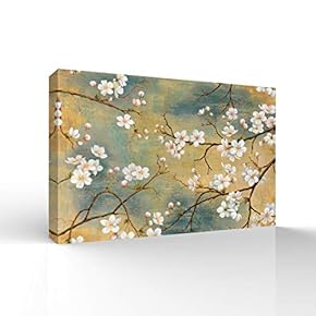 Wall26-Canvas Wall Art-Classcial Flower and Bird Painting-Giclee Painting Wall Art for Bedroom Living Room Home Decoration - 12x18 inches