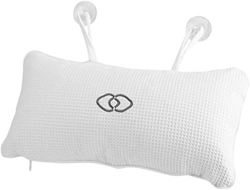 DdflyBath Pillows for Head and Neck with Suction Cups,Inflatable Spa Pillow for Bathtub
