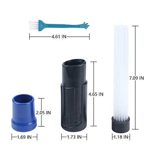 AMOSTING Universal Vacuum Attachment Dust Remover Cleaning Tools, Vacuum Dust Pro Cleaner Vacuum Tubes Attachment Dust Brush for Air Vents, Car, Keyboard, Corner, Pets, Drawers, Plants - Thumbnail 3