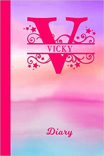 Vicky Diary Personalized First Name Personal Writing Journal