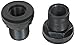 CPR Aquatic 4 Count Thread by Thread ABS Bulkheads for Aquarium Filters, 0.75-Inch