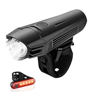 Threewen Bike Light Set, Cycle Lights Front Lights and Back Sets, 2000mAh USB Rechargeable 4 Modes Led Bicycle Lights…