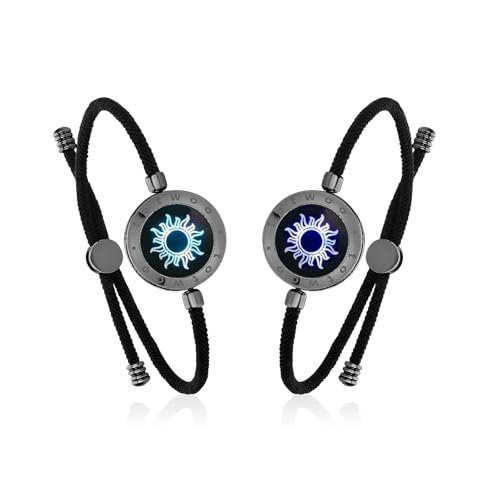 Totwoo Intelligente Partnerarmbänder Für Fernbeziehungen Mit 1-Zu-1 Bluetooth-Kopplung Per App – Das Ideale Valentinstagsgeschenk Mit Leuchten &Amp; Vibration Bei Berührung In 316L Edelstahl
