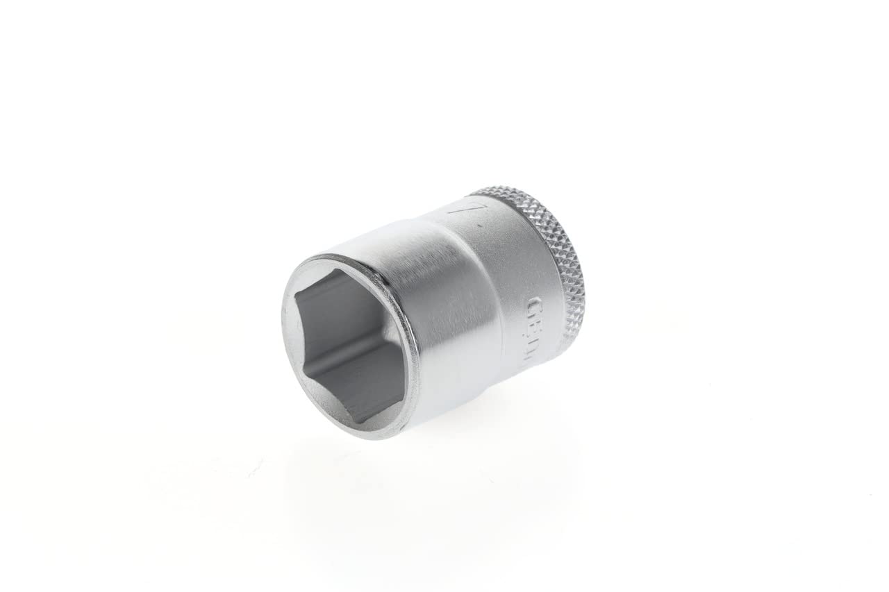 GEDORE Socket, 3/8" 10 mm drive, Hexagonal, 17 mm width, Tool, 30 17, Chrome-plated steel
