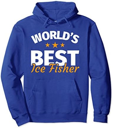 Unisex Ice Fishing Hoodie - Funny Best Ice Fisher Novelty 2XL Royal Blue