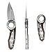 O-Ring Grip - Skillful Control Pocket Folding Knife with Stainless Steel Handle, False Edge + Belt Clip