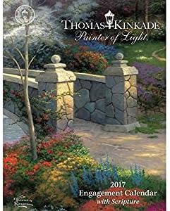 2017 Thomas Kinkade Painter of Light Weekly Egagement Calendar with Scripture