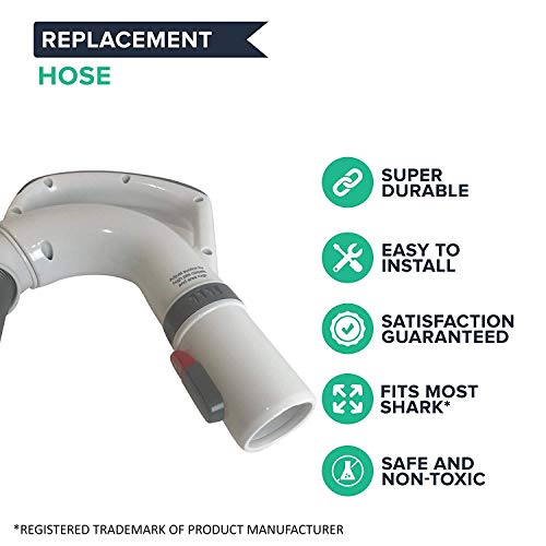 Think Crucial Hose Replacement Designed to fit with Shark Hose Handle Part 153FFJ Durable Vac Hose Fits Models NV355, NV356, NV357, NV356e NV370 for Cleaner Air (1 Pack)
