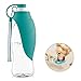 perpets Portable Dog Water Bottles,Reversible & Lightweight Travel Pet Water Dispenser with Expandable Silicone Flip-Up Leaf,Made of Food-Grade Silicone 20 OZ (Blue)