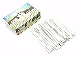 White Slate Pencils GRADE A FINE - Natural Lime Stone Chalk Pencils for Chalkboard, Fabric and Metal to Write, Sketch, Draw and Edible (Pack of 50) by Rawsimple