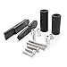 Krator MT219-056 Black Slider (Kawasaki Ninja 650 / EX650 / 650R No Cut Frame 2009-2011) Frame Bobbins Crash Protectors Motorcycle Sportbike)
