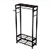 Stony Edge Wood Coat & Shoe Garment Rack and Hat Stand for Hallway or Front Door Entryway – Free-Standing Clothing Rail Hanger – Easy to Assemble – Espresso