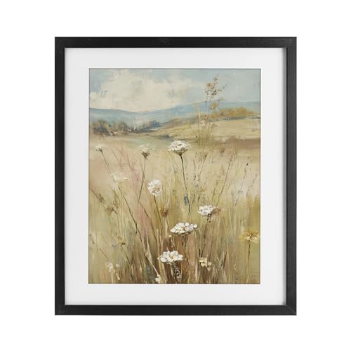 'Natural Lush Hillside Blooms'| Framed Print Under Glass