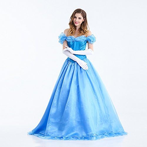 Stage performance suit _ blue princess dress stage performance service Halloween cosplay costume Cinderella play
