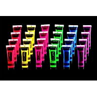 UV Glow Blacklight Face and Body Paint 24 tubes/Box Neon Face Paint in the Dark Black Light Paint