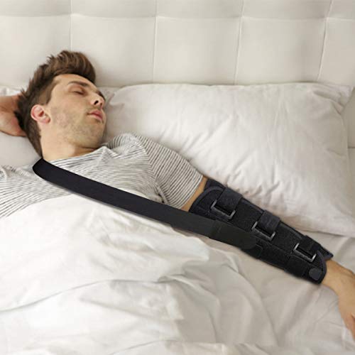 Elbow Support Splint Brace for Cubital Tunnel Syndromean Pain Relief, Support Brace for fix Elbow, Prevent The Elbow from Excessive Bending at Night (L)
