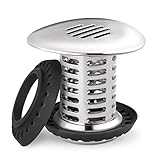 Sunny Town Drain Hair Catcher - Fast Water Bathtub Drain Strainer, Shower Drain Hair Trap, Anti-Rust & No Mold Tub Drain Stopper, Match Drain Sizes from 1.46'' to 1.79''