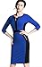 Homeyee Stretch Tunic Pencil Sheath Dress U837 (8, Blue)