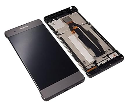Original Sony Xperia XA F3111 F3112 LCD Display Touchscreen Glas Rahmen Frame Grau Neu
