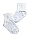Lauren Madison Baby Boy Christening Socks with Cross Appliques