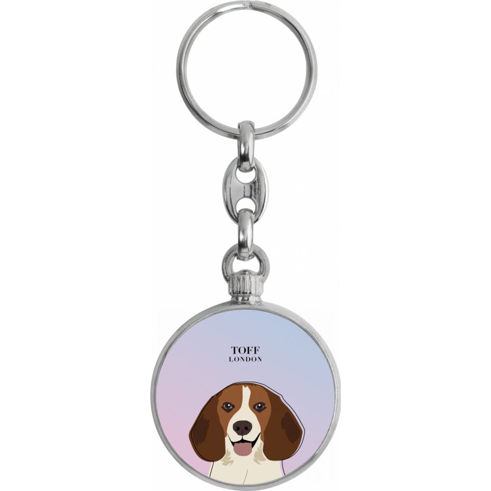 Toff London Beagle Dog Head Keyring