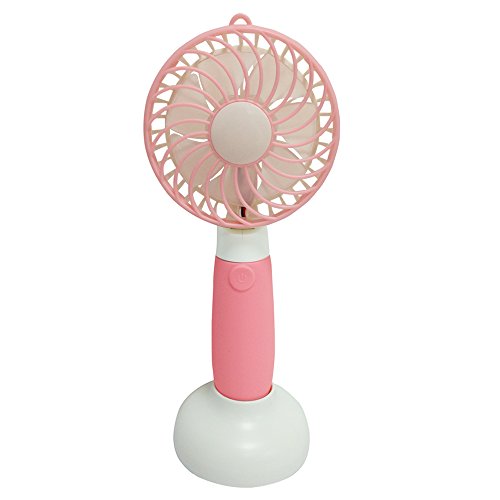 Haraqi Handheld Fan Mini USB Fan Electric Personal Portable Handfan with Rechargeable Battery Adjustable 3 Spe