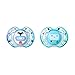 Tommee Tippee Closer to Nature Fun Style Orthodontic Baby Soothie Pacifier, 0-6 Months - Boy, 6 Pack